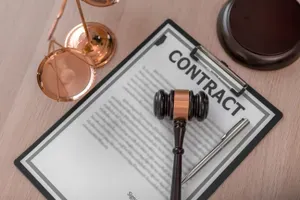 Legal pad with contract